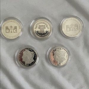 5 x 1 oz Silver Coins